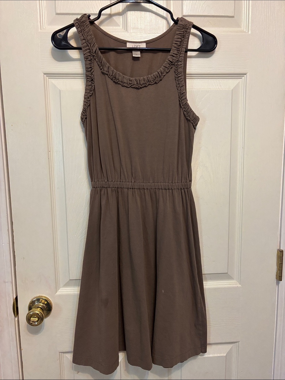 LOFT Brown Summer Tank Dress XS